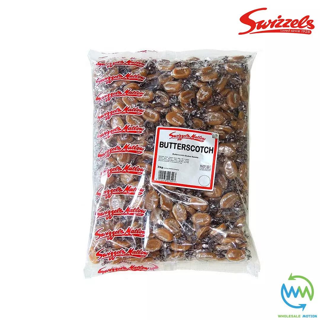 3KG BULK BAG Swizzels BUTTERSCOTCH Sweets INDIVIDUAL WRAPPED 7g OVAL Retro CANDY Kids Party Retro CANDY UK Snack SWIZZELS