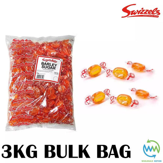 3KG BULK BAG Swizzels BARLEY SUGAR Individual Wrapped 7g SWEETS OVAL Retro CANDY Kids Party Retro CANDY UK Snack SWIZZELS