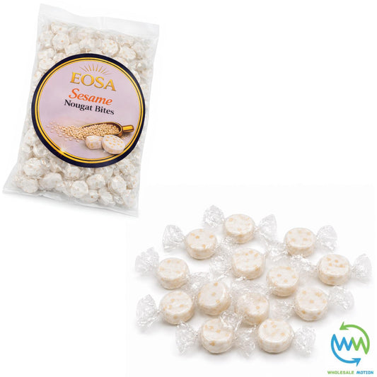 SESAME NOUGAT BITES Sweets SOFT CANDY SWEET Chewy Retro Party INDIVIDUALLY WRAPPED SWEET Candy NOUGAT Snack Fruit Gummy Jelly Gummies Jellies