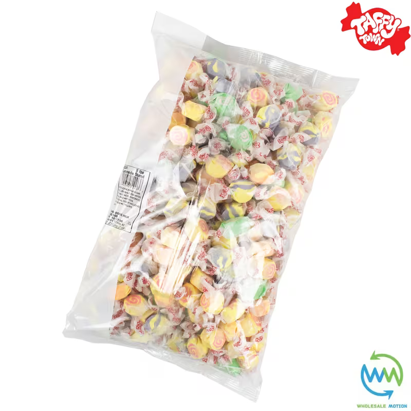 LEMONADE STAND SALT WATER TAFFY Sweets SOFT CANDY Taffies SWEET Chewy Retro Party INDIVIDUALLY WRAPPED Fruity SWEET Candy Gummy Jelly GUMMIES Jellies Snack Fruit Taffies Toffees
