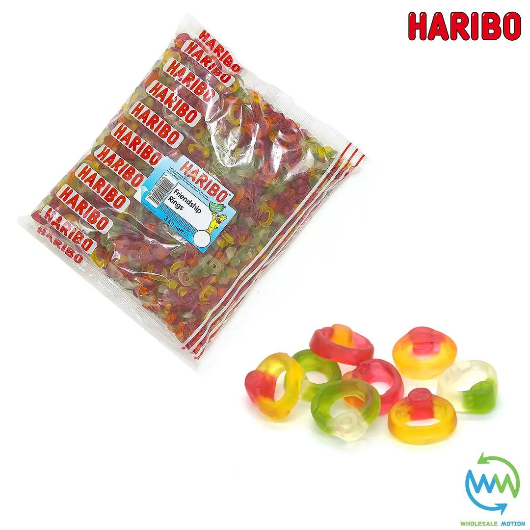 3KG BULK BAG - HARIBO FRIENDSHIP RINGS Sweets GUMMY Candy Jelly WEDDING Favours GIFT PICK N MIX Snack GUMMIES Jellies Candies Retro