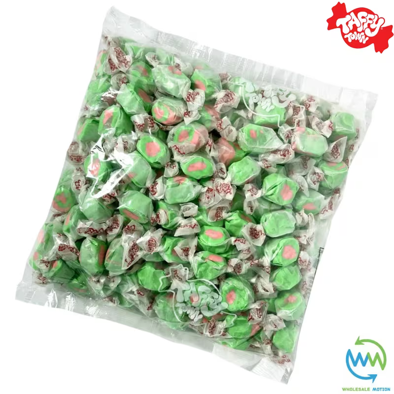 WATERMELON SALT WATER TAFFY Sweets SOFT CANDY Taffies SWEET Chewy Retro Party INDIVIDUALLY WRAPPED Fruity SWEET Candy Gummy Jelly Gummies Jellies Snack Fruit Taffies Toffees