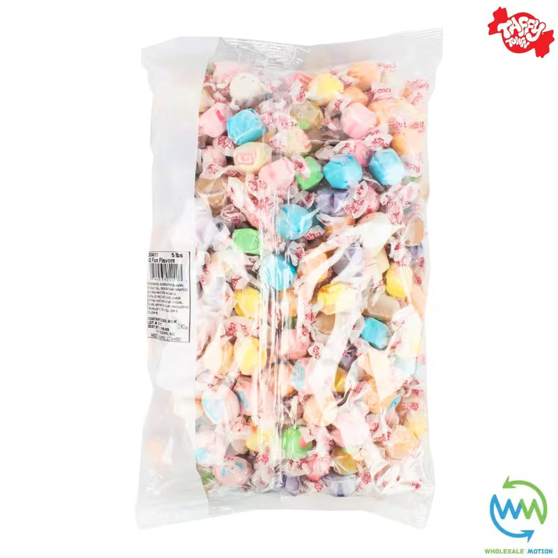 ASSORTED SALT WATER TAFFY Sweets SOFT CANDY Taffies SWEET Chewy Retro Party WRAPPED Fruity SWEET Candy Gummy Jelly Snack Fruit Taffies Toffees Gummies Jellies GIFT Snack TREAT Wedding Favour Party Bag Filler