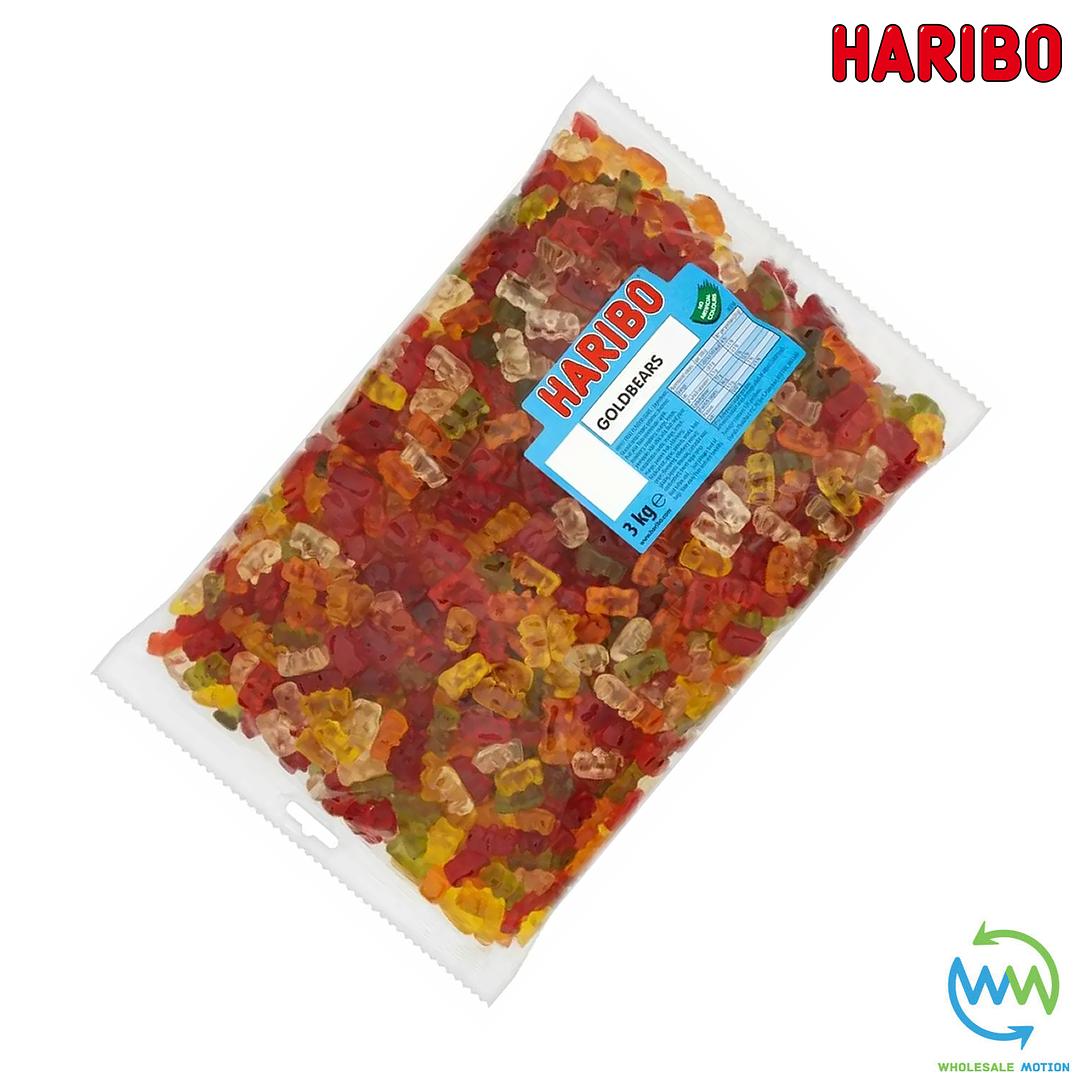 3KG BULK BAG - HARIBO GOLD BEARS Sweets GUMMY Candy WEDDING Favours GIFT Bear PICK N MIX Jelly