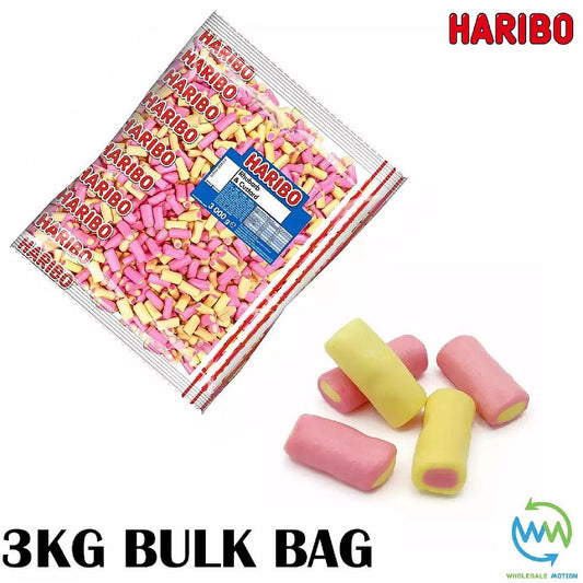 3KG BULK BAG - HARIBO RHUBARB And CUSTARD Sweets RETRO WEDDING Favours GIFT Classic PICK N MIX