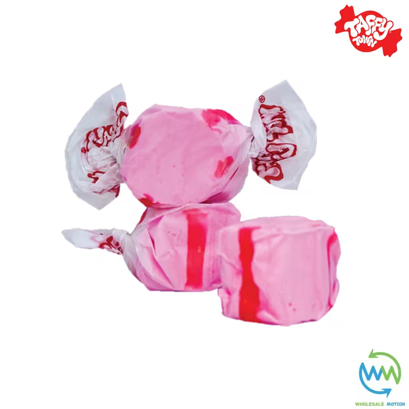 CHERRY SALT WATER TAFFY Sweets SOFT CANDY Taffies SWEET Chewy Mint MINTY Retro Party INDIVIDUALLY WRAPPED Fruity SWEET Candy Gummy Jelly GUMMIES Jellies Snack Fruit Taffies Toffees