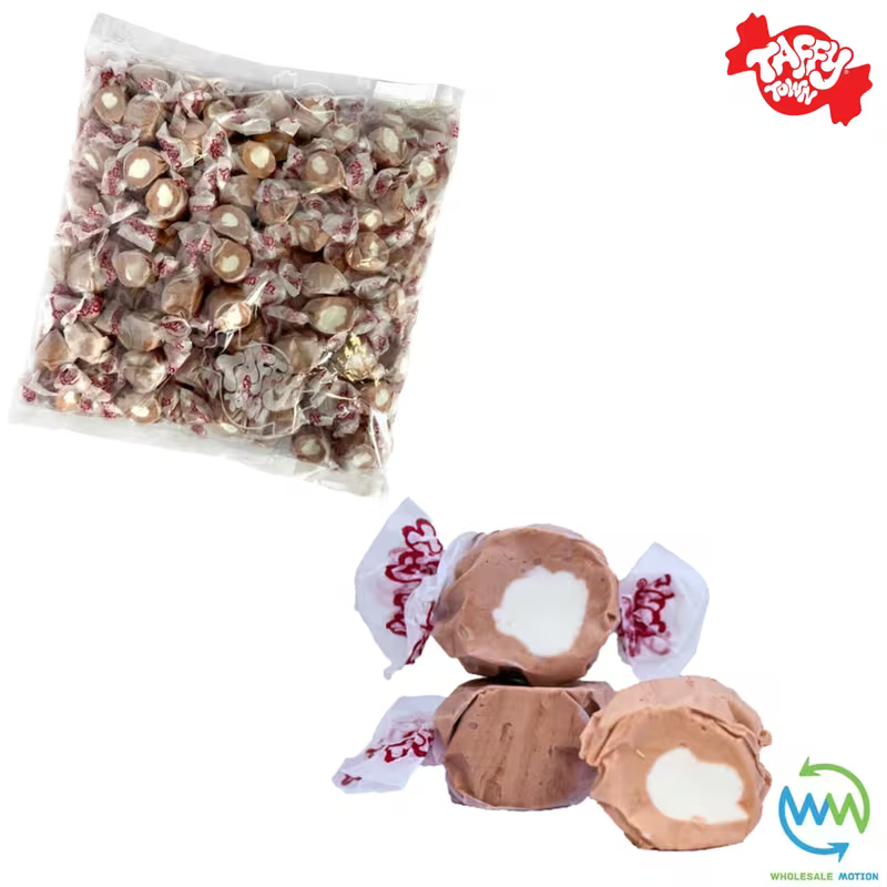 ROOT BEER FLOAT SALT WATER TAFFY Sweets SOFT CANDY Taffies SWEET Chewy Retro Party INDIVIDUALLY WRAPPED Fruity SWEET Candy Gummy Jelly GUMMIES Jellies Snack Fruit Taffies Toffees