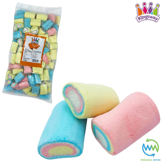 MALLOW TUBES Sweets VANILLA MARSHMALLOWS Gummy Candy MARSHMALLOW Tube Jelly GUMMIES Jellies Mallows Vanilla Snack Kingsway PICK N MIX UK