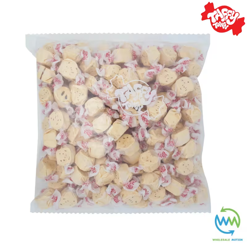 CHOC CHIP BISCUIT SALT WATER TAFFY Sweets SOFT CANDY Taffies SWEET Chewy Retro Party INDIVIDUALLY WRAPPED SWEET Candy Gummy Jelly Snack Taffies Toffees