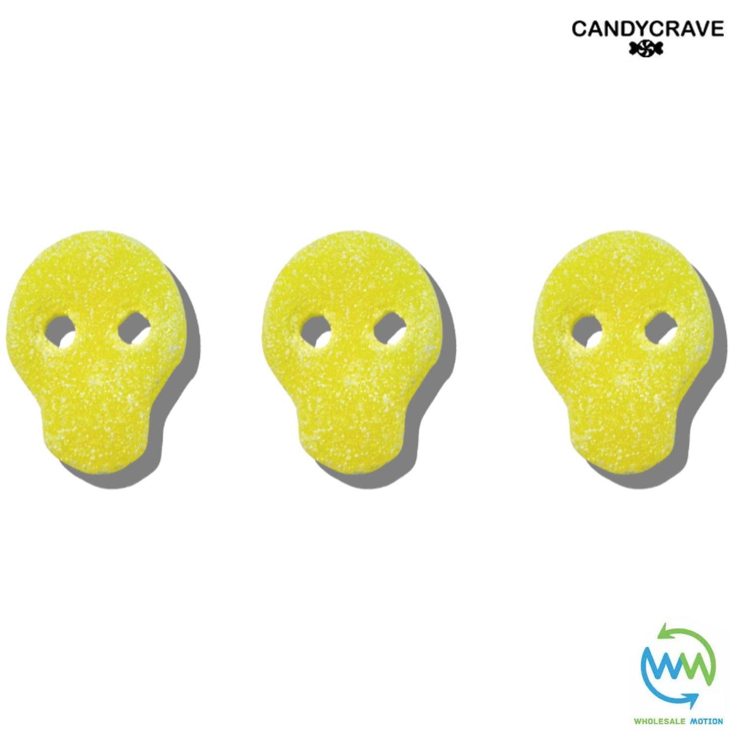 HALLOWEEN FIZZY PINEAPPLE SKULLS Sweets GUMMY Jelly CANDY Jellies GUMMIES Sugar Coated Skull Snack WEDDING GIFT Party Bag Filler CANDIES Candycrave PICK N MIX UK