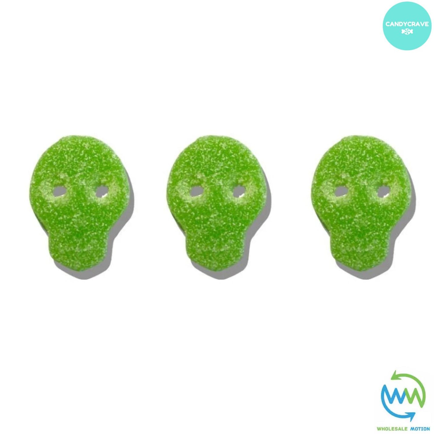 FIZZY APPLE SKULLS HALLOWEEN Sweets GUMMY Jelly CANDY Jellies GUMMIES Sugar Coated SKULL Snack WEDDING GIFT Party Bag Filler CANDIES Candycrave PICK N MIX UK