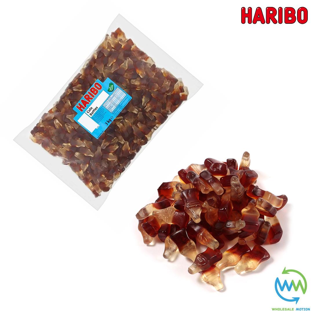3KG BULK BAG - HARIBO COLA BOTTLES Sweets RETRO Candy WEDDING Favours GIFT Bottle PICK N MIX