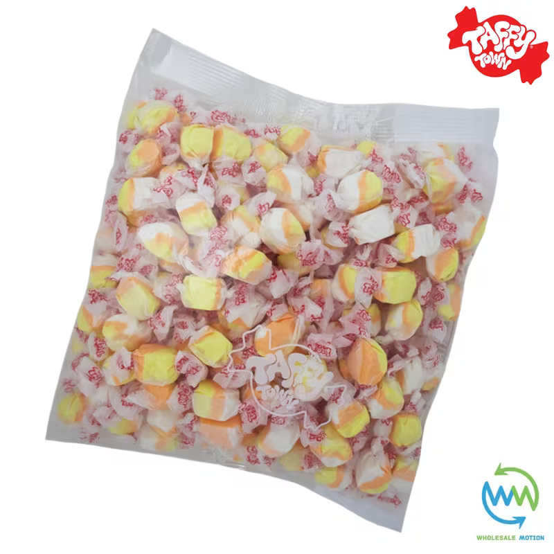 CANDY CORN SALT WATER TAFFY Sweets SOFT CANDY Taffies SWEET Chewy Retro Party INDIVIDUALLY WRAPPED Fruity SWEET Candy Gummy Jelly GUMMIES Jellies Snack Fruit Taffies Toffees