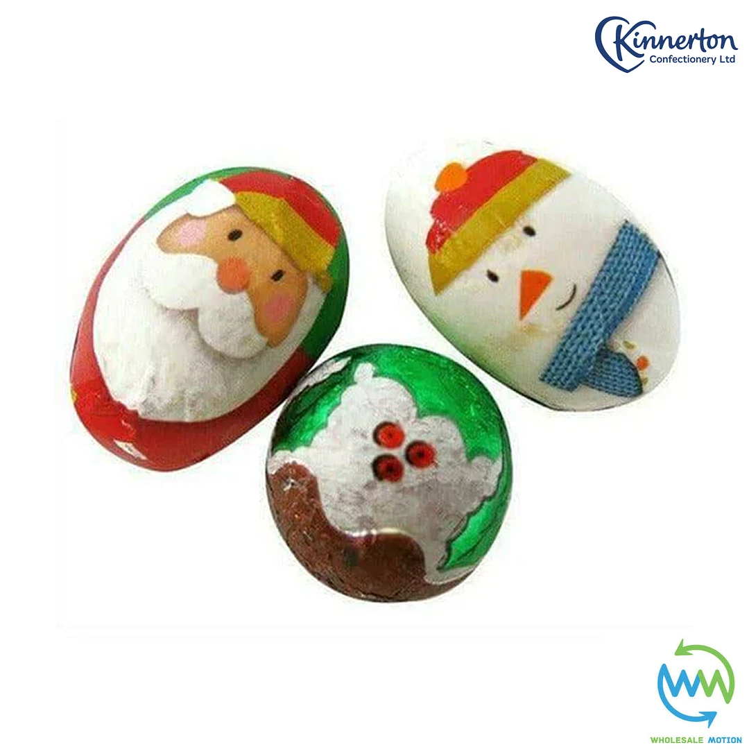 Milk CHOCOLATE Christmas FOILED Shapes NOVELTY CANDY Individual Wrapped FESTIVE