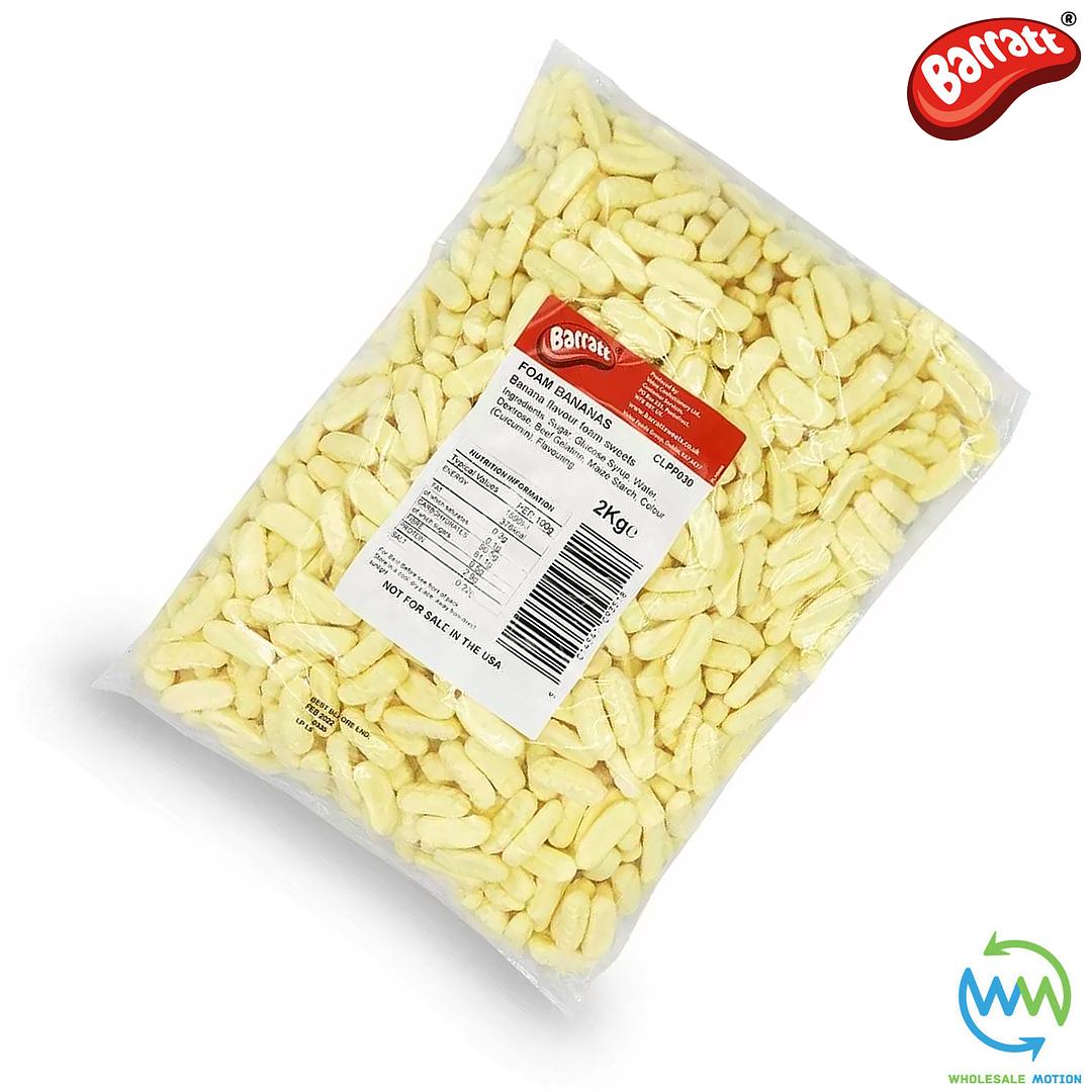 BARRATT FOAM BANANAS Sweets Foam Candy WEDDING GIFT Banana Soft TREATS PICK N MIX UK Candies Snack Foamy