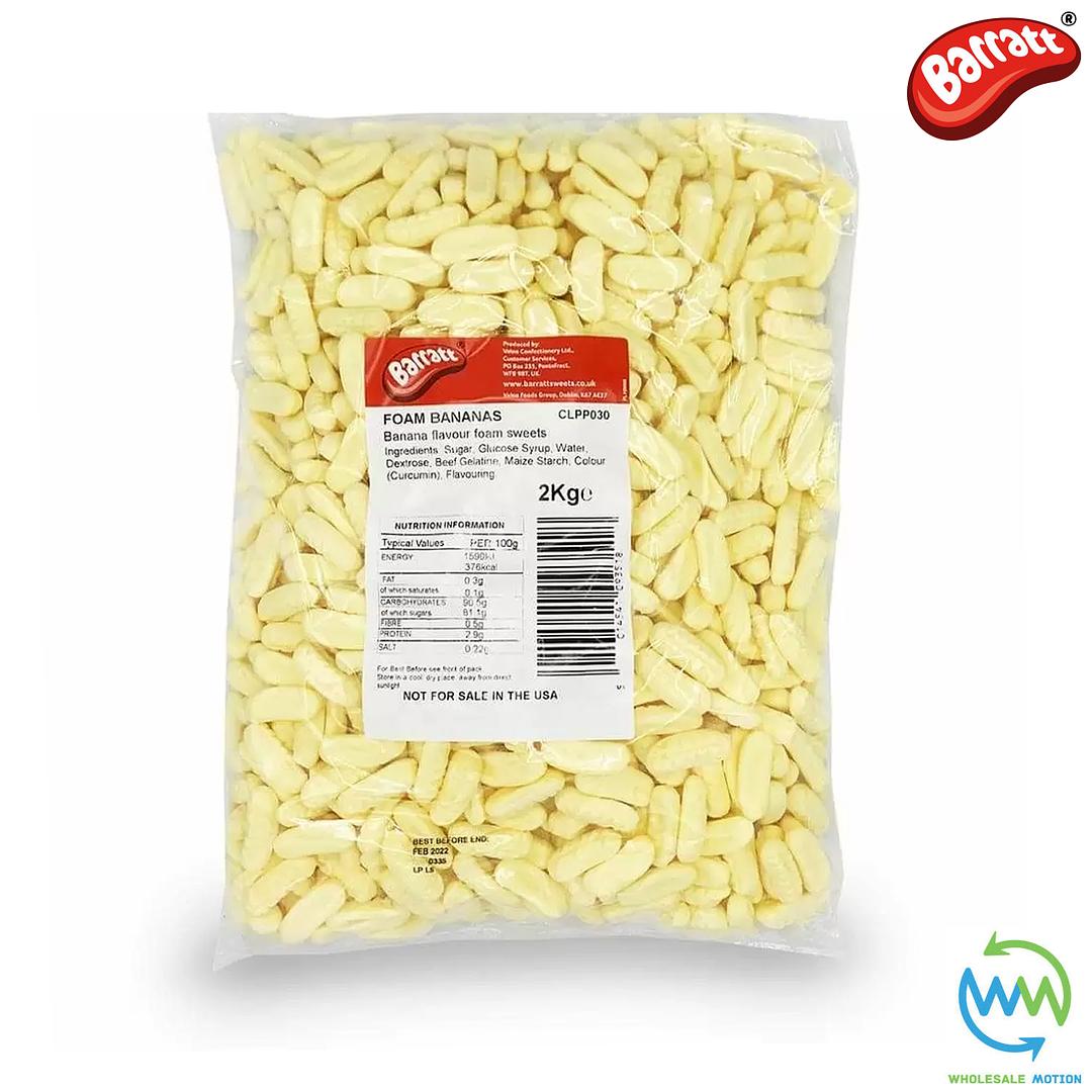BARRATT FOAM BANANAS Sweets Foam Candy WEDDING GIFT Banana Soft TREATS PICK N MIX UK Candies Snack Foamy
