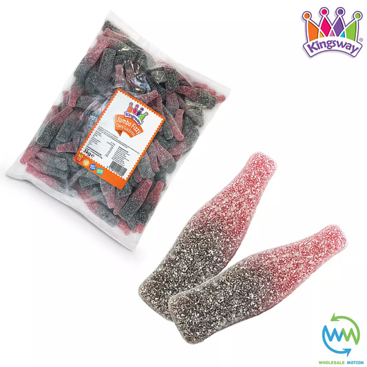 JUMBO FIZZY CHERRY COLA Bottles Sweets GUMMY Candy JELLY Kingsway PICK N MIX UK Candies Jellies Gummies Snack
