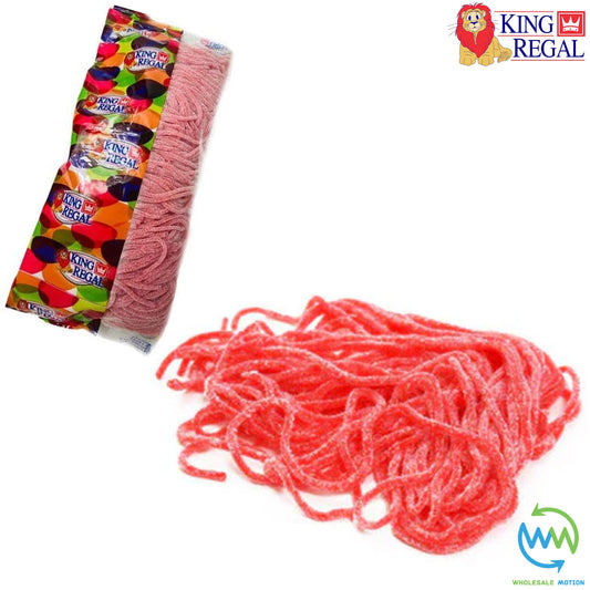 SOUR STRAWBERRY SPAGHETTI LACES Sweets GUMMY Jellies Candy Gummies JELLY King Regal PICK N MIX Snack Treat Lace Sugar Coated