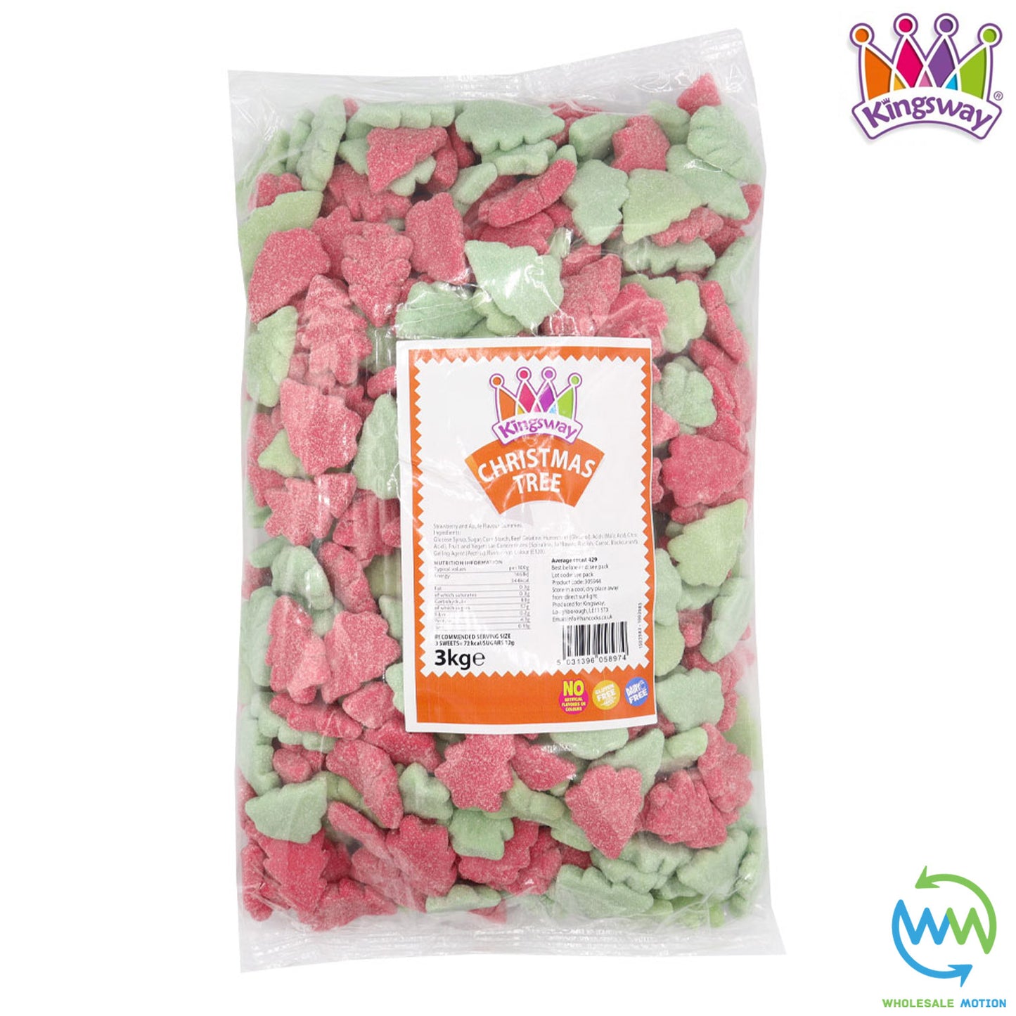 Gummy CHRISTMAS TREES Sweets KINGSWAY Candy FESTIVE Jelly XMAS PICK N MIX BAG Gummies Jellies Candies Snack