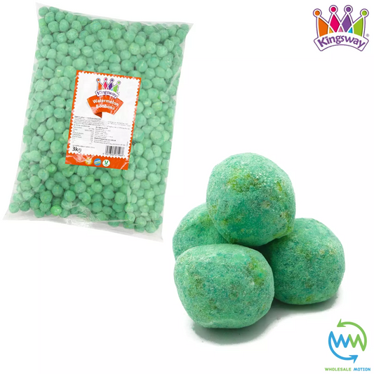 Kingsway WATERMELON BON BONS Sweets CANDY Sugar Dusted CHEWY Party PICK N MIX UK Snack Candies Jellies Gummies Jelly Gummy
