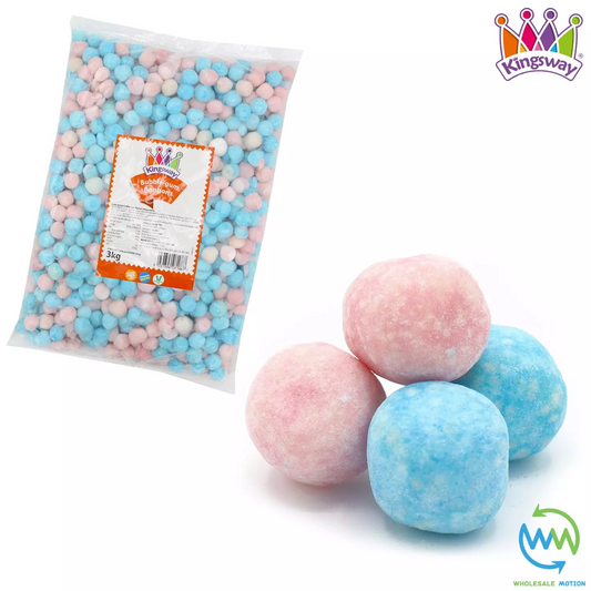Kingsway BUBBLEGUM BON BONS Sweets CANDY Sugar Dusted VEGGIE CHEWY Party Chews Snack Candies Gummies Jellies