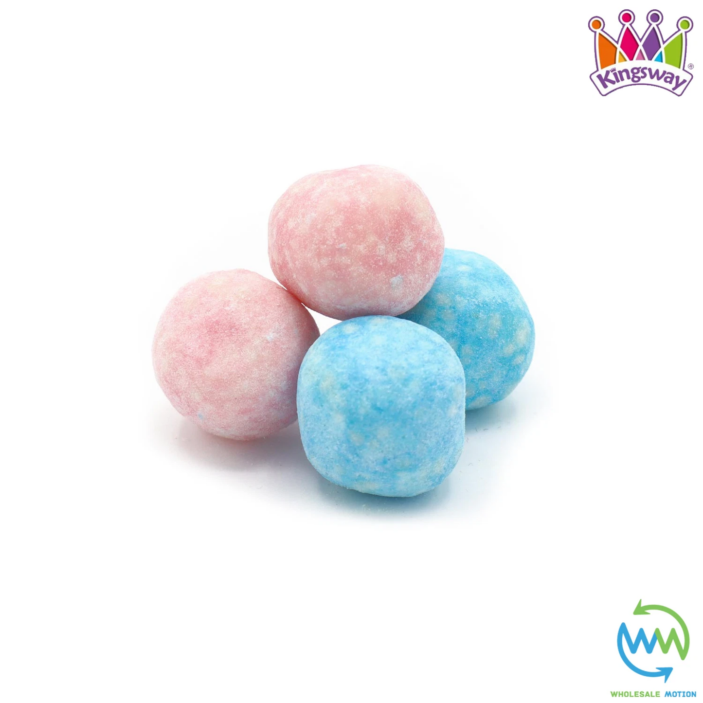Kingsway BUBBLEGUM BON BONS Sweets CANDY Sugar Dusted VEGGIE CHEWY Party Chews Snack Candies Gummies Jellies