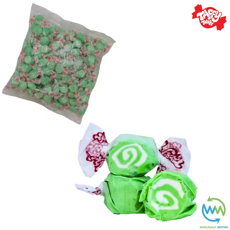 KEY LIME SALT WATER TAFFY Sweets SOFT CANDY Taffies SWEET Chewy Limes Retro Party WRAPPED Fruity SWEET Candy Gummy Jelly Snack Fruit Taffies Toffees