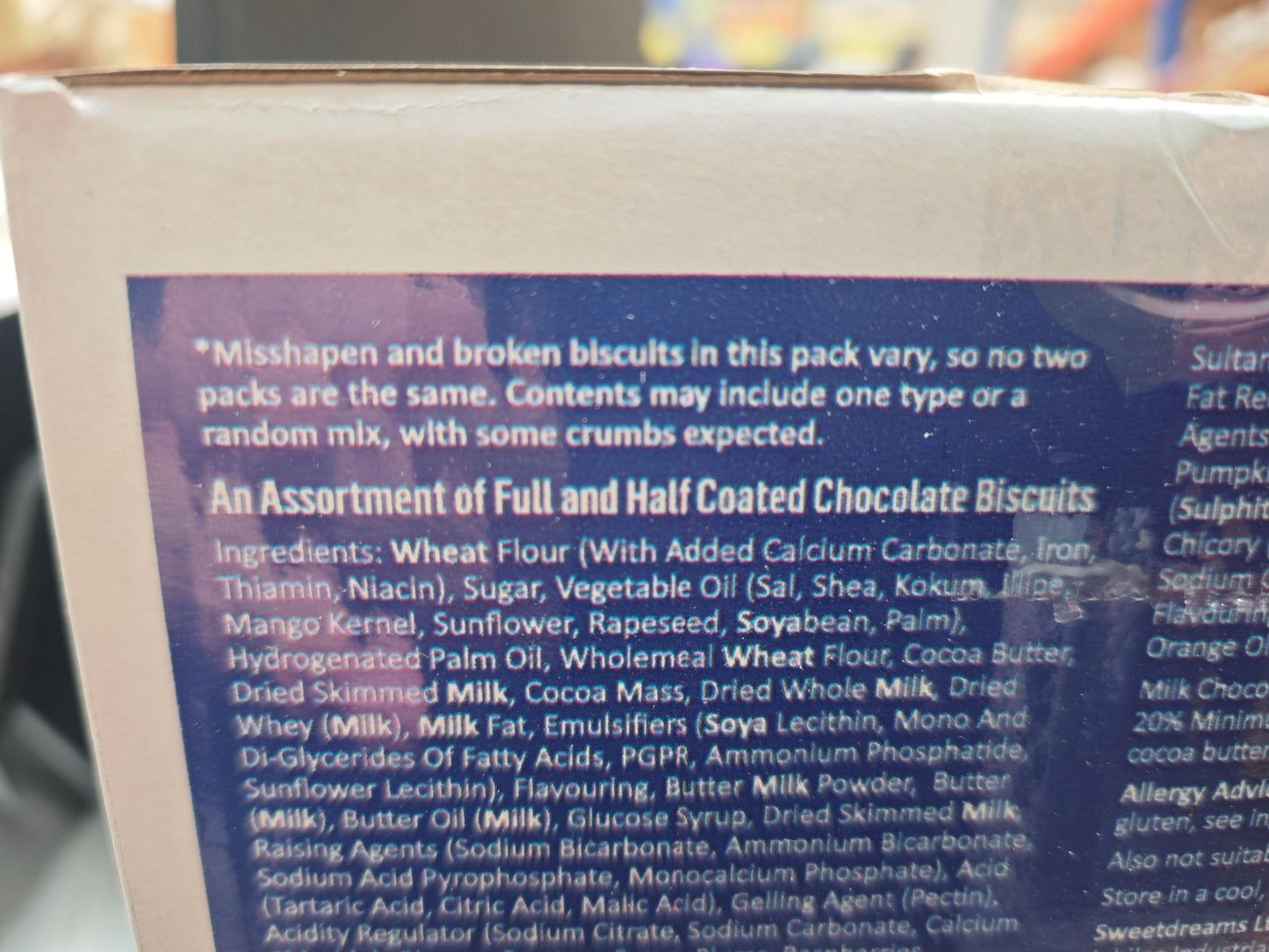 CHOCOLATE BROKEN BISCUIT ASSORTMENT BOX Sweet Dreams HUGE BIG VALUE 1kg BOXES Snack Biscuits Cookie Cooky
