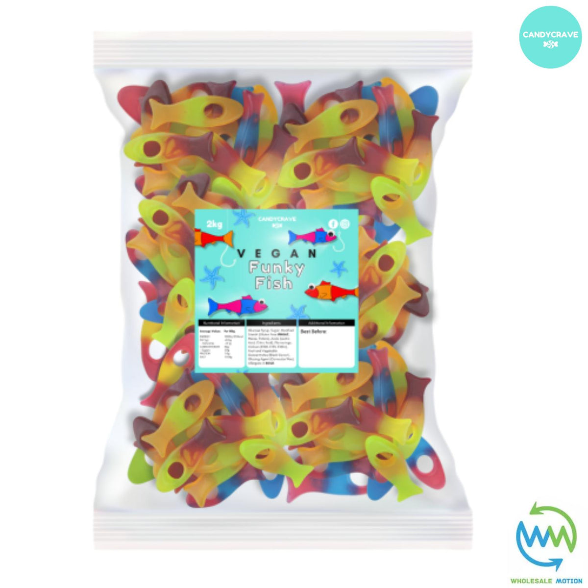 FUNKY FISH Sweets GUMMY Jelly CANDY Jellies GUMMIES Snack FRUITY Fruit WEDDING GIFT Party Bag Filler CANDIES Candycrave PICK N MIX UK Treat