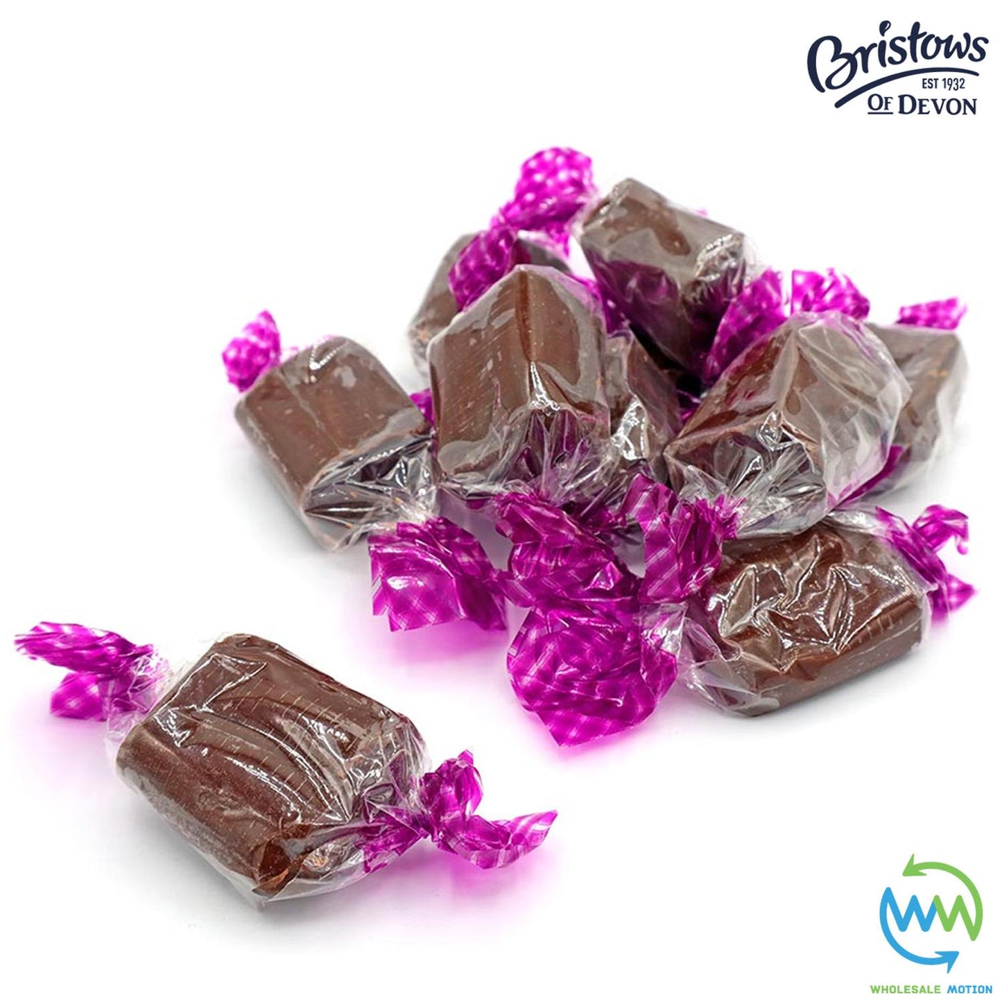 Bristows Of Devon CHOCOLATE FUDGE Classic Wrapped INDIVIDUAL Candy SWEETS Party Snack Treat