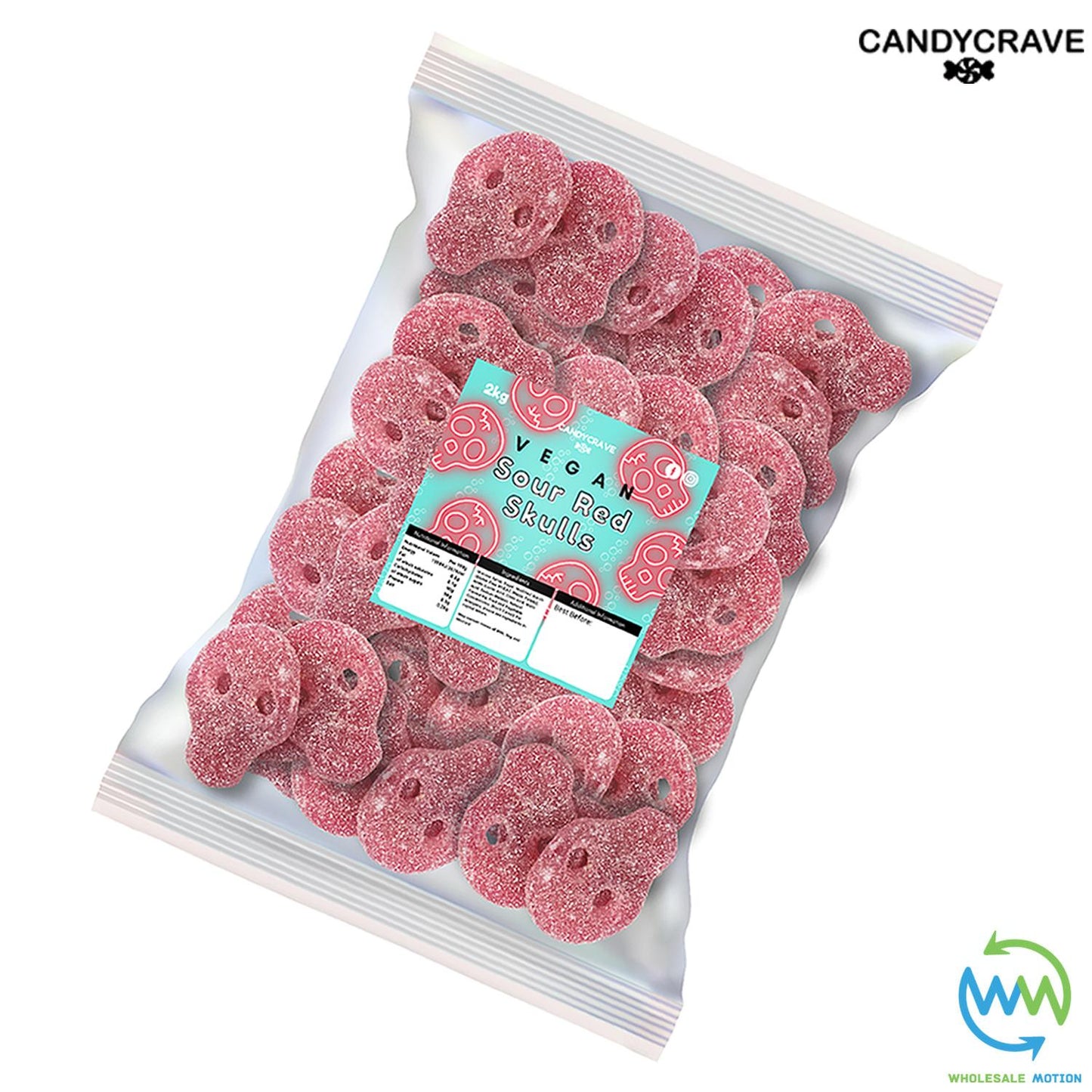 FIZZY RED SKULLS HALLOWEEN Sweets GUMMY Candy Jelly Jellies CANDYCRAVE Gummies PICK N MIX Snack Bonbon Sugar