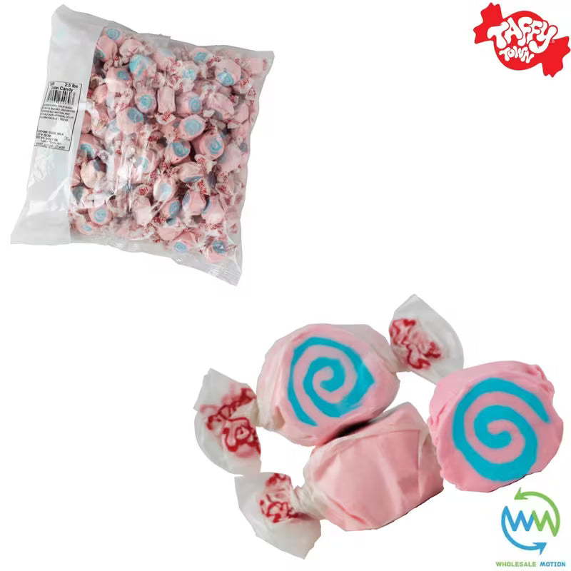 COTTON CANDY SALT WATER TAFFY Sweets SOFT CANDY Taffies SWEET Chewy Retro Party WRAPPED Fruity SWEET Candy Gummy Jelly Snack Fruit Taffies Toffees Gummies Jellies GIFT Snack TREAT Wedding Favour Party Bag Filler