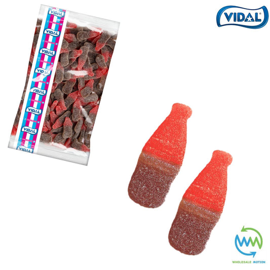 FIZZY CHERRY COLA BOTTLES Sweets GUMMY Candy JELLIES Gummies JELLY Fruity SUGAR COATED Vidal Colas PICK N MIX Snack Treat CANDIES Wedding GIFT Favour Party Bag Filler