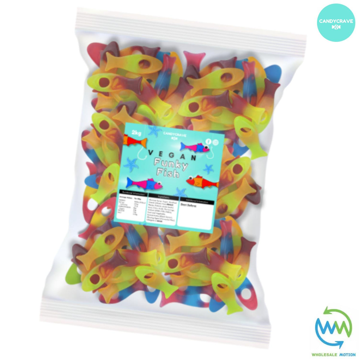 FUNKY FISH Sweets GUMMY Jelly CANDY Jellies GUMMIES Snack FRUITY Fruit WEDDING GIFT Party Bag Filler CANDIES Candycrave PICK N MIX UK Treat
