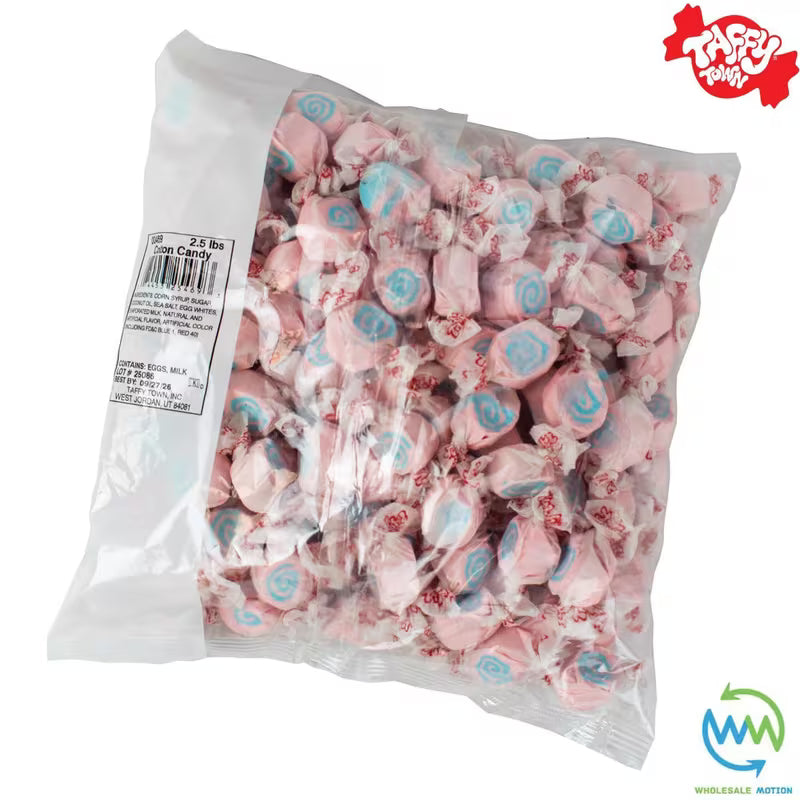 COTTON CANDY SALT WATER TAFFY Sweets SOFT CANDY Taffies SWEET Chewy Retro Party WRAPPED Fruity SWEET Candy Gummy Jelly Snack Fruit Taffies Toffees Gummies Jellies GIFT Snack TREAT Wedding Favour Party Bag Filler