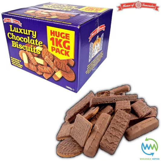 CHOCOLATE BISCUIT ASSORTMENT BOX House Of Lancaster Original HUGE BIG VALUE 1kg BOXES Snack Biscuits Cookie Cooky Snacks Gifts Treats