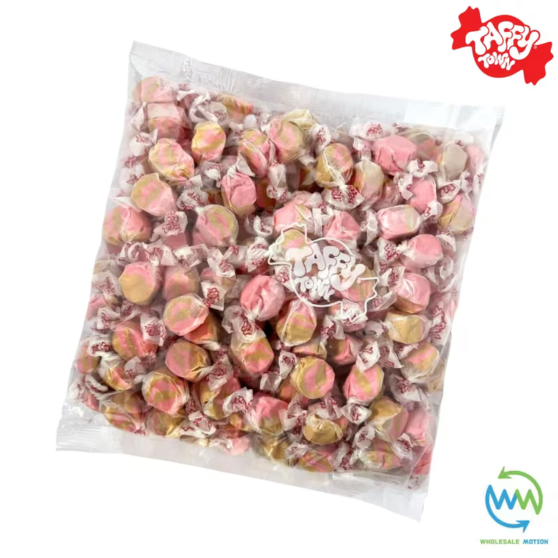 MAPLE BACON SALT WATER TAFFY Sweets SOFT CANDY Taffies SWEET Chewy Retro Party INDIVIDUALLY WRAPPED Fruity SWEET Candy Gummy Jelly GUMMIES Jellies Snack Fruit Taffies Toffees
