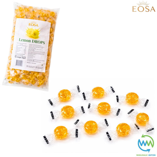 LEMON DROPS Sweets CANDY Candies HARD BOILED Sweet INDIVIDUALLY WRAPPED Drop Retro TRADITIONAL Party Bag Filler Treat Snack Fruit Fruity Wedding Favour Gift