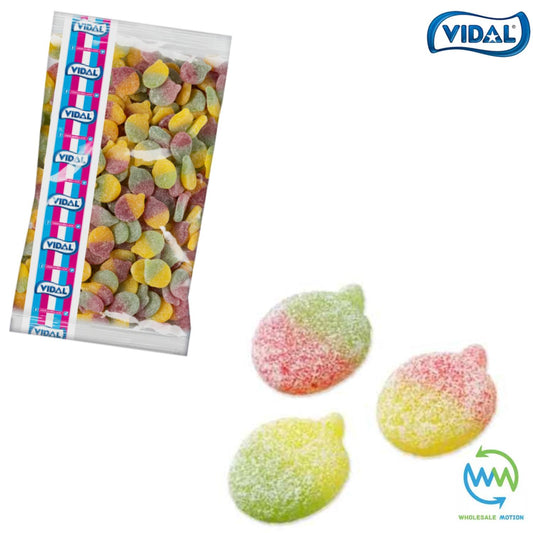 Vidal SOUR APPLES Sweets GUMMY Candy JELLIES Gummies Candies Fruity SOURLY SUGAR COATED Apple Fruit PICK N MIX Snack Treat CANDIES Wedding GIFT Favour Party Bag Filler