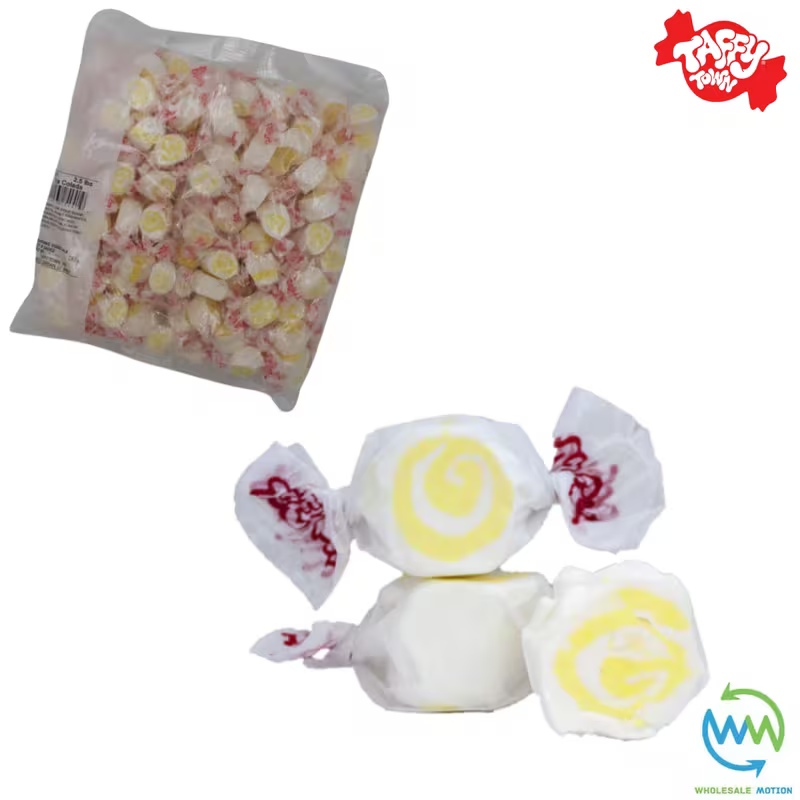 PINA COLADA SALT WATER TAFFY Sweets SOFT CANDY Taffies SWEET Chewy Mint MINTY Retro Party INDIVIDUALLY WRAPPED Fruity SWEET Candy Gummy Jelly GUMMIES Jellies Snack Fruit Taffies Toffees