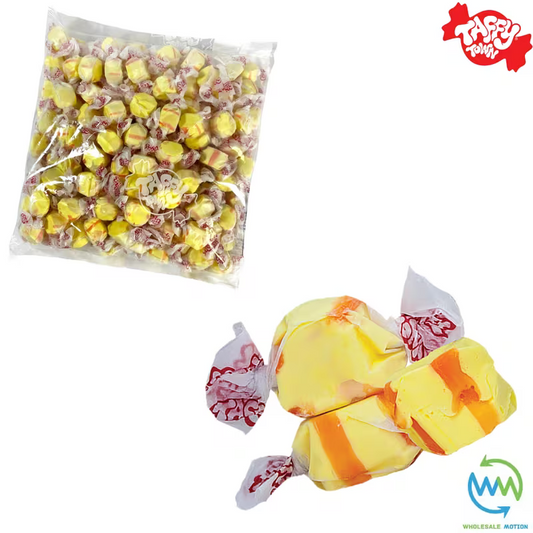 BANANA SALT WATER TAFFY Sweets SOFT CANDY Taffies SWEET Chewy Retro Party INDIVIDUALLY WRAPPED Fruity SWEET Candy Gummy Jelly GUMMIES Jellies Snack Fruit Taffies Toffees