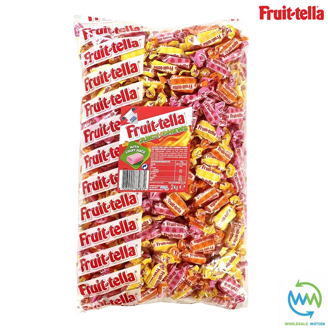 FRUITTELLA Juicy Chews Individual Wrapped Fruit-tella SWEETS CHEW Retro CANDY UK - FRUITELLA