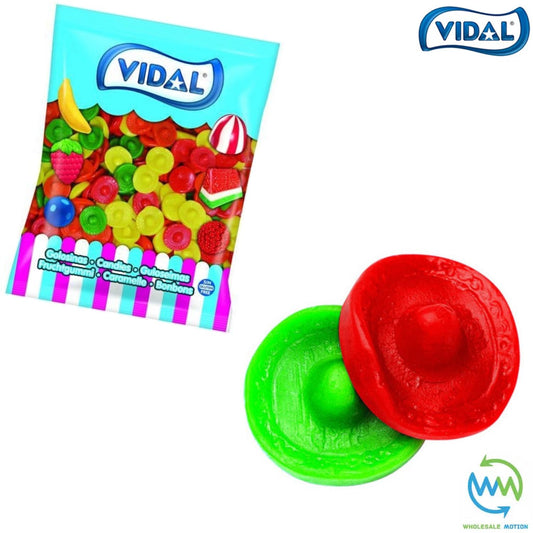 MEXICAN SOMBREROS Sweets GUMMY Candy Jellies GUMMIES Vidal PICK N MIX WEDDING GIFT Party Bag Filler Snack Treat Favour