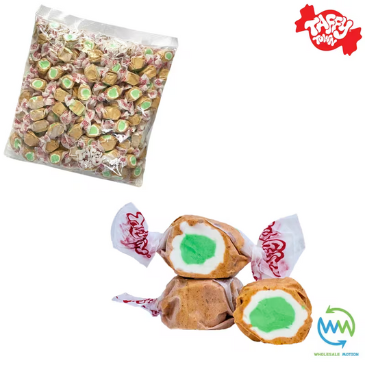 APPLE PIE SALT WATER TAFFY Sweets SOFT CANDY Taffies SWEET Fruity Chewy Retro Party INDIVIDUALLY WRAPPED Fruity SWEET Candy Gummy Jelly GUMMIES Jellies Snack Fruit Taffies Toffees