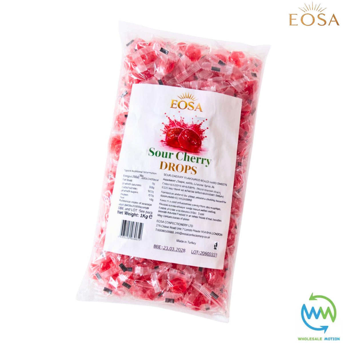 SOUR CHERRY DROPS Sweets CANDY Candies HARD BOILED Sweet INDIVIDUALLY WRAPPED Cherries Drop Retro TRADITIONAL Party Bag Filler Treat Snack Fruit Fruity Wedding Favour Gift