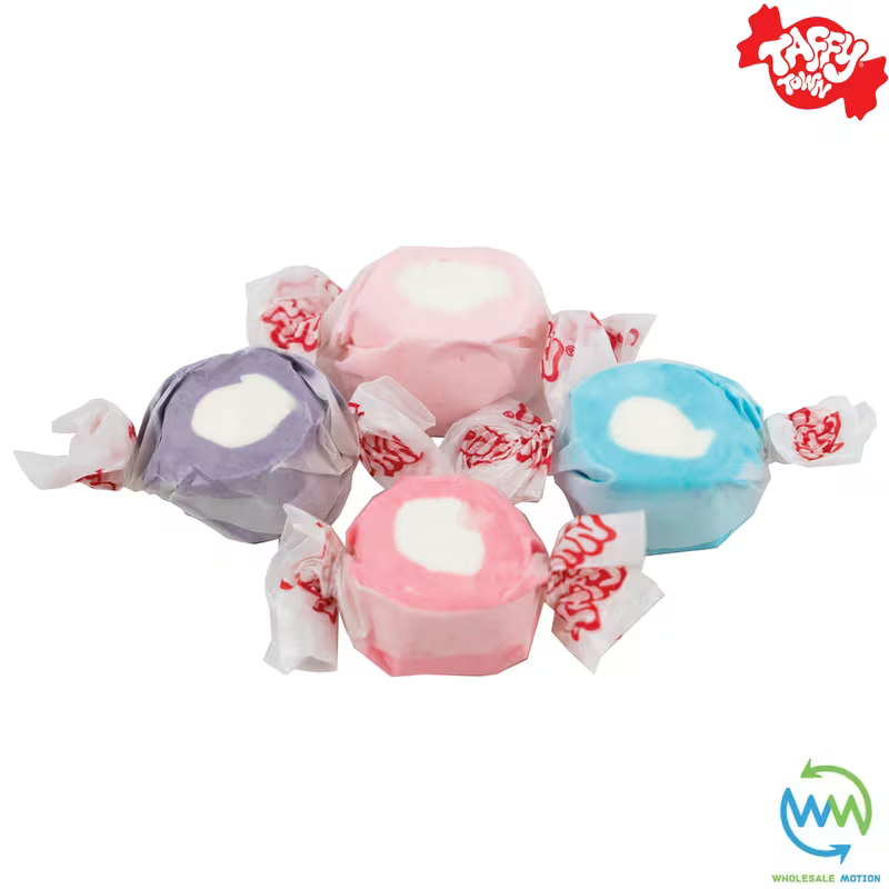 BERRIES & CREAM SALT WATER TAFFY Sweets SOFT CANDY Taffies SWEET Chewy Creamy Berry Retro Party INDIVIDUALLY WRAPPED Fruity SWEET Candy Gummy Jelly Snack Fruit Taffies Toffees