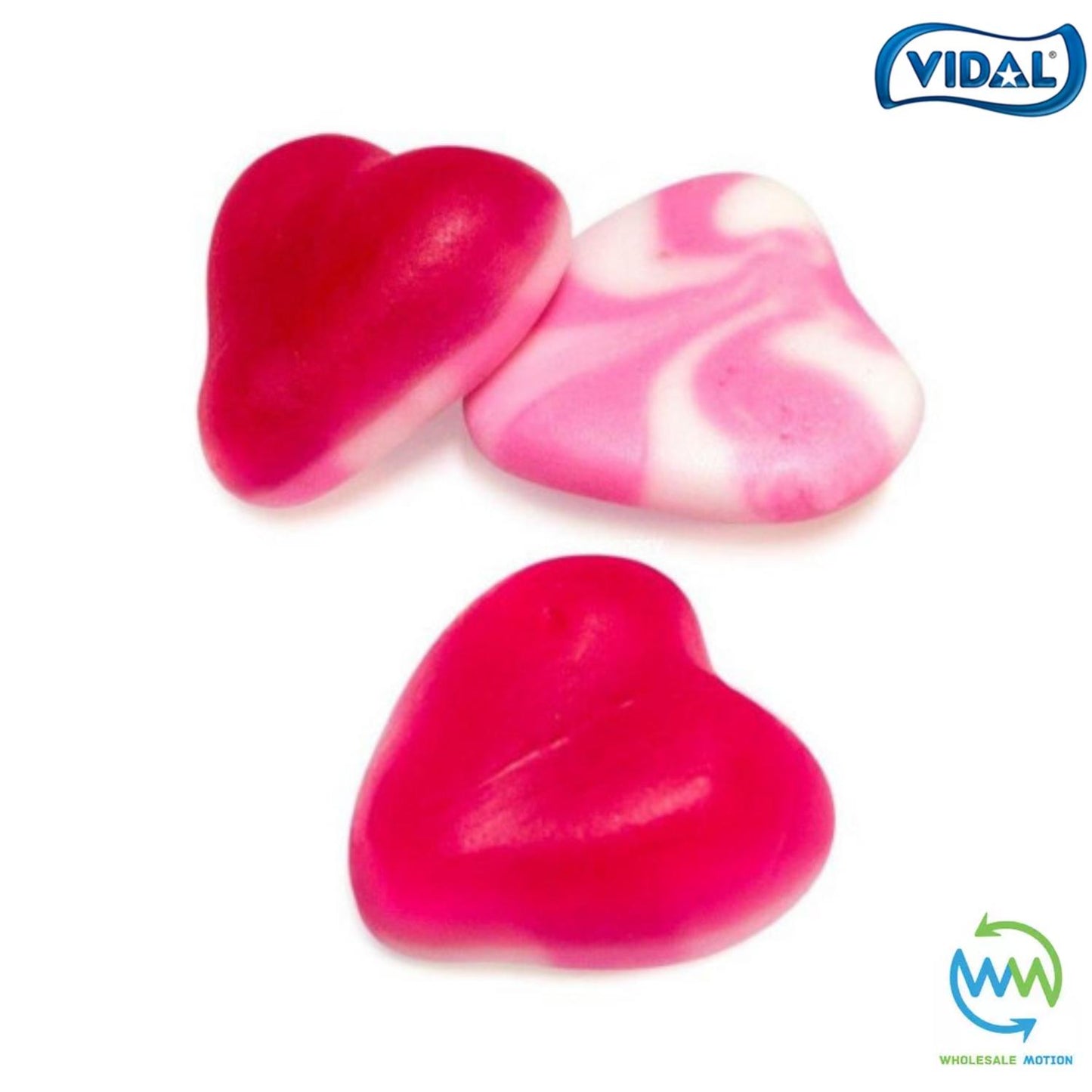 Vidal TWIST HEARTS Sweets GUMMY Candy GUMMIES Jellies Jelly PICK N MIX UK Fruity WEDDING FAVOUR GIFT Valentines Day ANNIVERSARY Food Snack Party Bag Filler Gift