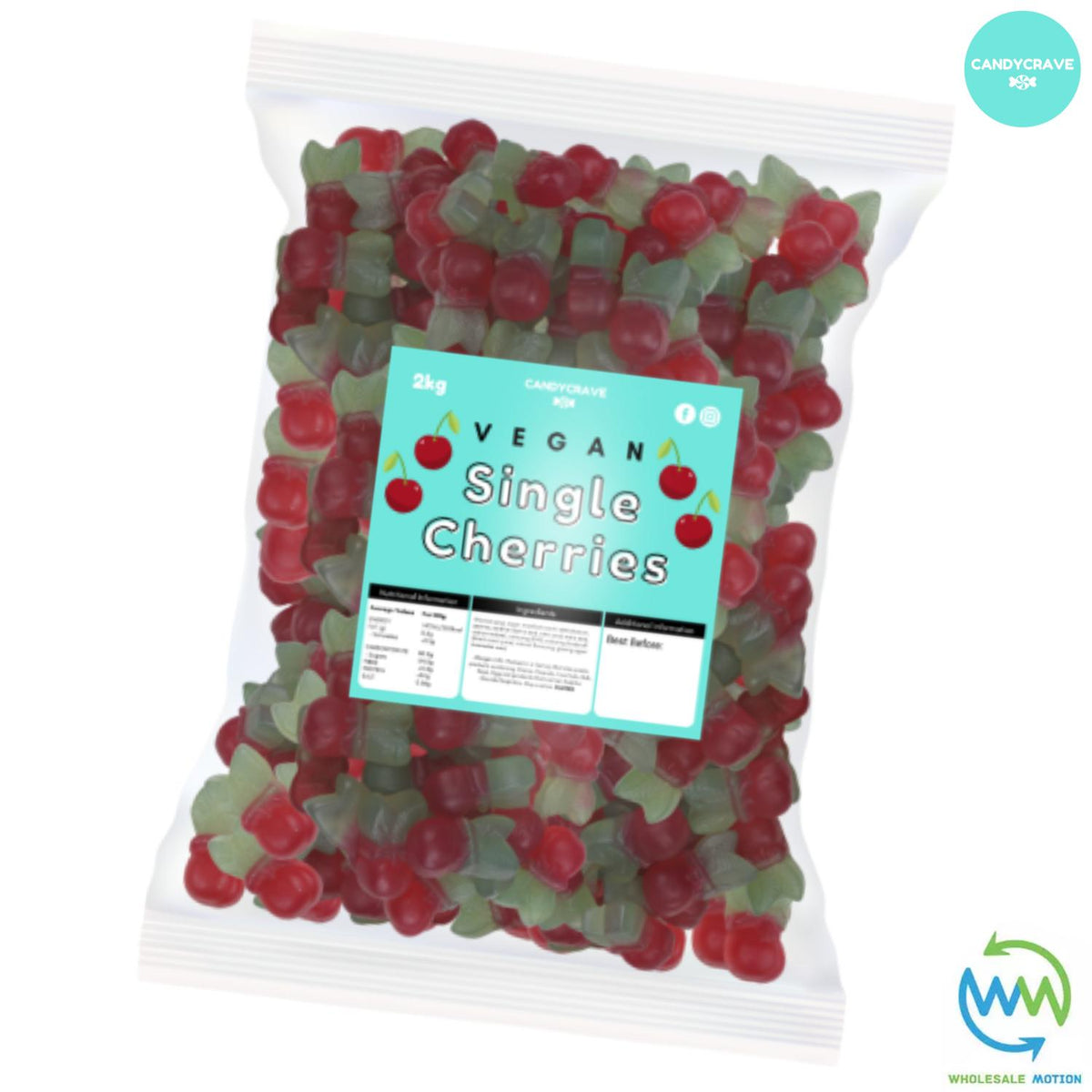 SINGLE CHERRY Sweets GUMMY Candy CHERRIES JELLY Fruit GUMMIES Jellies Candycrave PICK N MIX Candies VEGAN Snack Retro Traditional WEDDING GIFT Party Bag Filler