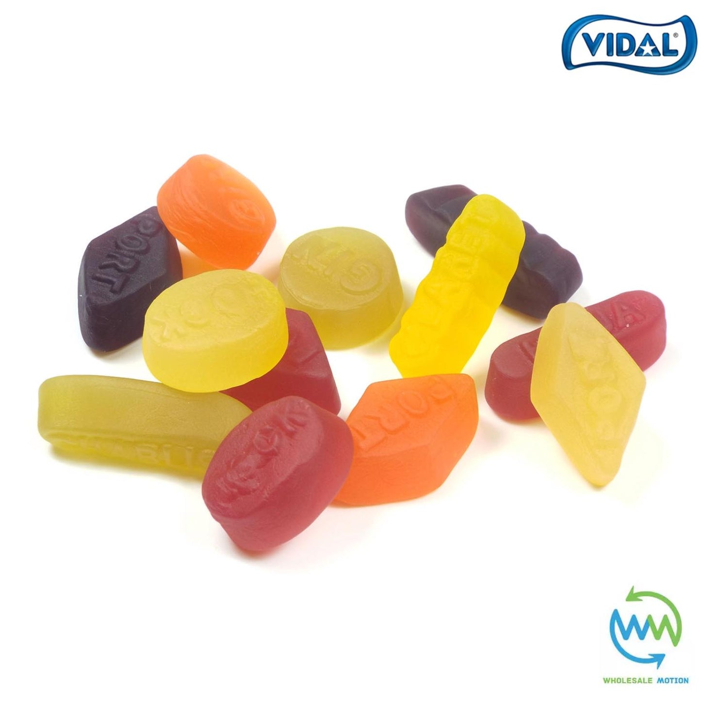 Vidal WINE GUMS Sweets GUMMY Candy Jelly FRUITY Jellies GUMMIES Fruit PICK N MIX UK Fruit Snack Party Bag Filler Gift