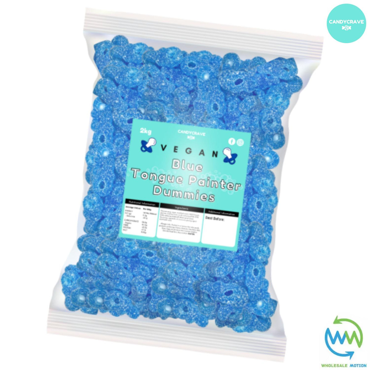 MINI FIZZY BLUE DUMMIES Sweets GUMMY Jelly BLUE RASPBERRY Jellies GUMMIES Sugar Coated CANDY Snack WEDDING GIFT Party Bag Filler CANDIES Candycrave PICK N MIX UK Treat